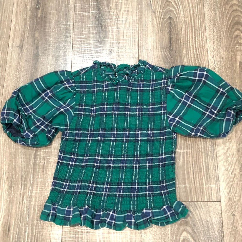 Girls Janie and Jack Puff-Sleeve Top Size 12